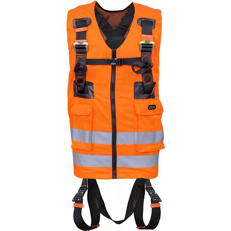 Harnais gilet haute visibilité orange - FA1030300 (1/5)