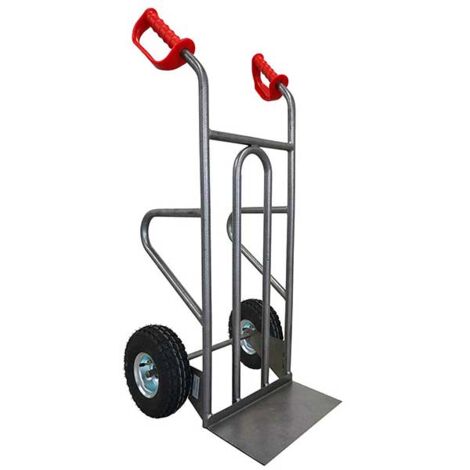 Diable acier 2en1 - Roues gonflables - Charge max 250kg - DDPO1-RG