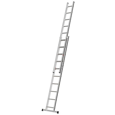 Echelle coulissante à main: longueur pliée 3.43m / dépliée 5.95m - 700462499