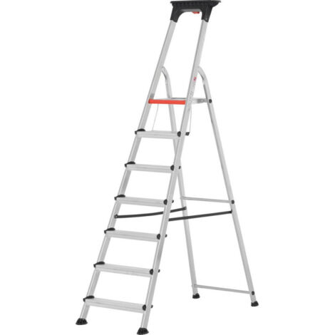 Escabeau 7 marches - Hauteur max. de travail 3.58m - 7002607 (1/5)