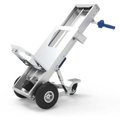 Diable gerbeur motorisé Stockman DGM170 capacité 170kg bavette fixe et roue auxiliaire rabattable avec batterie Lithium 48V 10Ah (1/5)