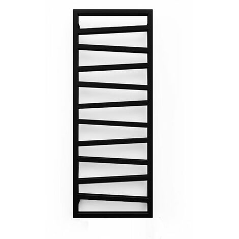 Sèche-serviette électrique noir programmable - HxL 1310x500 mm - 600 Watt - ZIG1310/500E8NP (1/5)
