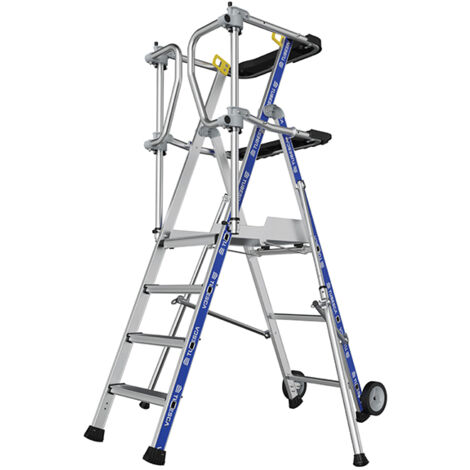 Escabeau PIRL 4 marches - Hauteur max. de travail 2.94m - 2272914