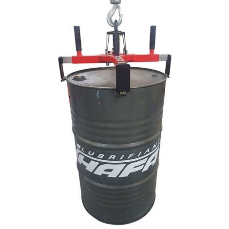 Pince pour fûts automatique - Manutention verticale en 4 points - Fûts métalliques et plastiques à rebord 220L - Charge max 350kg - 845010415 (1/3)