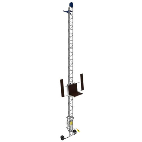 Tubesca Comabi – Monte-matériaux 7m pour panneaux photovoltaïques – Charge max 150kg – Auto-relevage sans effort – Treuil intégré 230V (1/5)