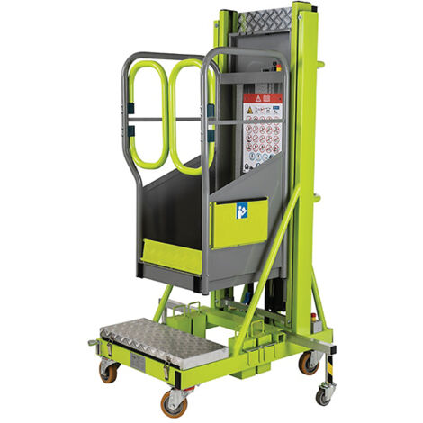 Matisère – Nacelle verticale semi-électrique 5000 mm de hauteur de travail – Charge 150 kg – Moteur 200 W – LP12