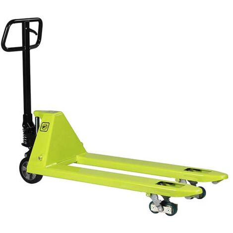 Transpalette manuel silencieux vert - Capacité 2T - Compatible palette Europe - TEM41MB0100