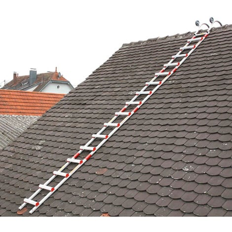 Echelle de toit alu avec crochet - Ecartement des barreaux 28cm - Longueur 1,12m - HIM4538/280/112