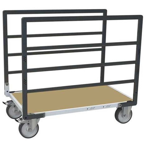 Chariot modulaire 2 ridelles - Plateau 1115x710mm - Charge max 500kg - 806724613 (1/3)