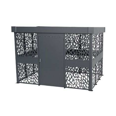 Abri vélos - Élément suivant - Stucture tôlé design sécurisé + 3 arceaux d'accroches - Utilisable uniquement avec un module de départ - CP/PM/LS/S (1/5)