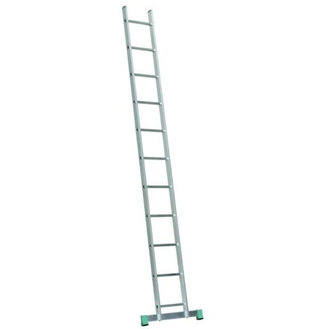 Echafaudages Stéphanois – Échelle alu simple 5,12 m – 18 marches – Largeur 0,40 m – Charge maximale 150 kg – ES18A71