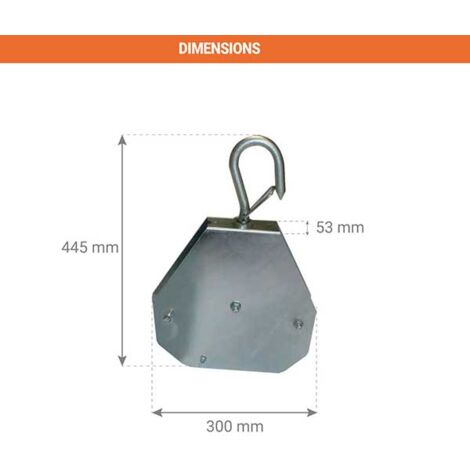 Lot De 10 Poulies De Levage à Suspendre - Réa Galet 6 Mm, Charge Max 20Kg Par Poulie