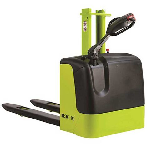 Chariot gerbeur électrique à mât poutre avec élévation maximale 810mm - Conduite sans Caces - Capacité 1000kg - Batterie gel sans entretien - HI01030B000