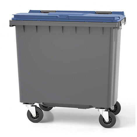 Conteneur poubelle 770 litres à préhension frontale - Couleur du couvercle : Bleu nuit - 1260 x 775 x 1320 mm - 210010GAGA/BN