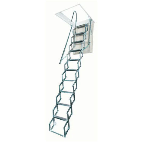 Escalier Grenier Accordéon - Trappe 50x70cm - Hauteur d'accès 2.75 à 3.00m - ACI-SVE300/70X50