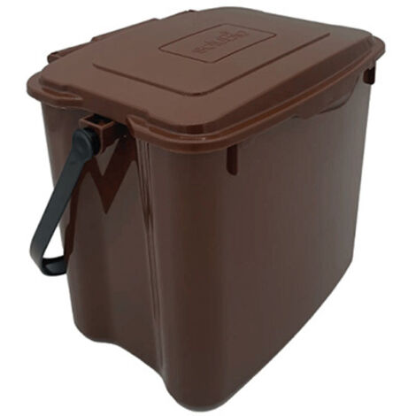 Seau à compost de cuisine - 7 litres - Marron - C080060 (1/3)