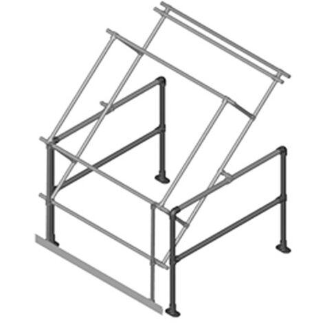 Barrière écluse basculante galvanisé   Hauteur palette 1600mm - SGPGTYAGV