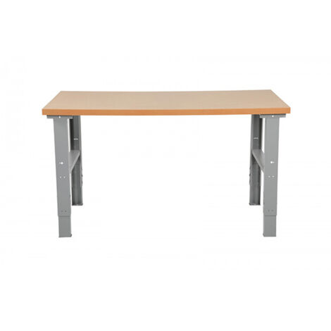 Table de travail renforcée - Hauteur de 710 à 1100mm - Charge max 500kg - Plateau : 2000x800mm - 4231743321 (1/4)