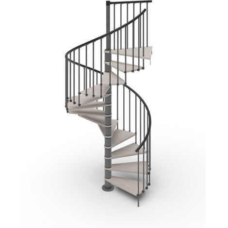 Samcol Escalier colimaçon 14 marches - Hauteur à franchir de 2.87m à 3.36m - Ø ...