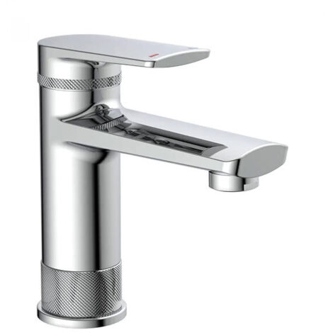 Mitigeur lavabo chromé - Robinet monocommande - Poignée centrale - MIT/LIV/CRO (1/5)