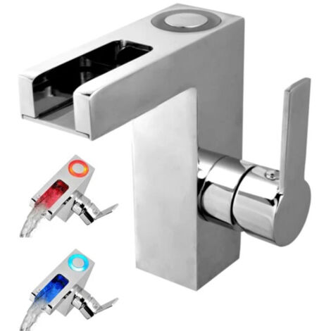 Mitigeur cascade chromé avec lumière LED selon la température - MIT/ORI/CRO (1/9)
