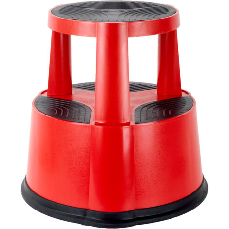 Marchepied tabouret Rouge - Hauteur de travail max. 2.43m - 5000069