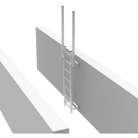 Echelle fixe sans crinoline - Hauteur de bâtiment  0,50m - CS/FSC/050