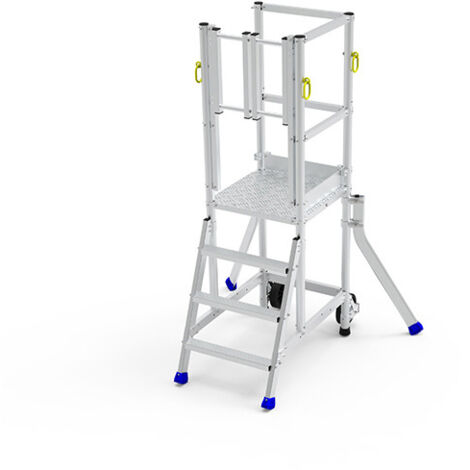 Escabeau 3 marches - Hauteur max. travail 2.75m - ER3SL-SPG (1/4)