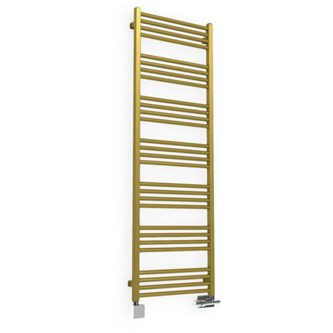 Sèche-serviette mixte doré de 1380mm de haut et 500mm de large - 587 Watt - FIO1380/500V2BRA