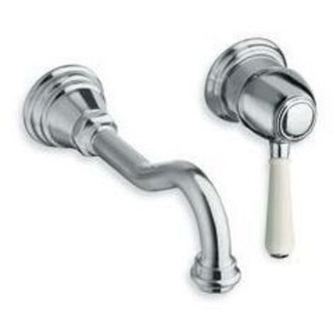 MITIGEUR POUR LAVABO ART ELITE MURAL 2 TROUS ENCASTRE CHROME + VIDAGE UP & DOWN - CRISTINA ONDYNA AE23151
