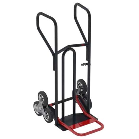 Diable charge lourde monte escalier - Bavette fixe + pelle pliable - 400kg - DLPB20E0E