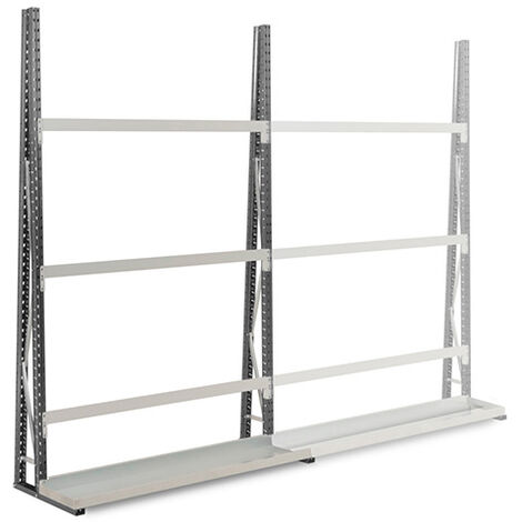Rayonnage vertical 2 cotés - Élément suivant - 2500x1500x1200mm - Utilisable uniquement avec un module de départ - RAYOVERT/1C/1834/S (1/5)