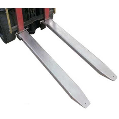 Rallonge de fourches ouvertes pour chariot élévateur - Dimensions : 2200x125mm - EXOG22/125