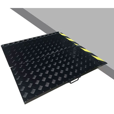 Rampe d'accès PMR pliable - Largeur int. 800mm - Longueur 1200mm - Hauteur à franchir 120mm - Vendue à l'unité - BLISS12080 (1/5)