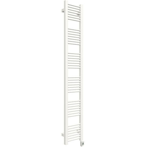 Sèche-serviette électrique blanc de 1710mm de haut et 230mm de large - 400 Watt - MIK1710/230E8B