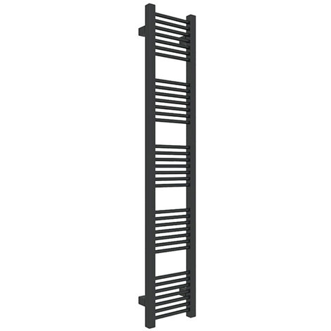 Sèche-serviette eau chaude noir de 1710mm de haut et 230mm de large - 425 Watt - MIK1710/230SXN (1/6)