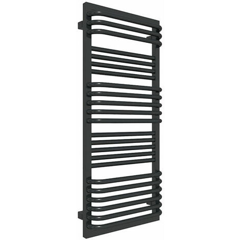 Sèche-serviette eau chaude noir de 840mm de haut et 450mm de large - 443 Watt - POC840/450ZXN (1/5)