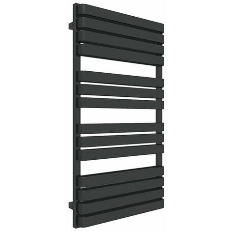 Sèche-serviette eau chaude noir de 655mm de haut et 600mm de large - 545 Watt - WAR655/600TBZXN