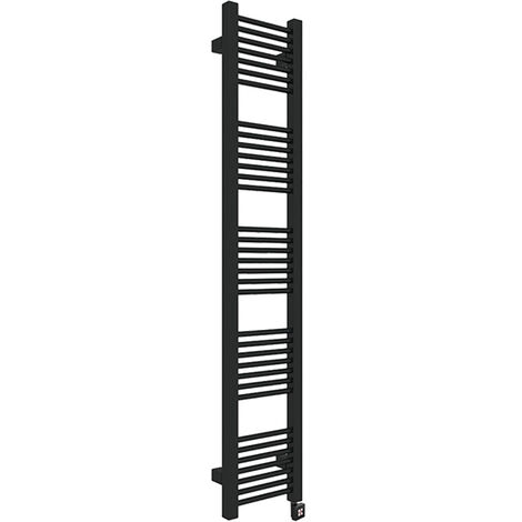 Matisère – Sèche-serviette électrique noir 1710mm x 230mm – 400W – Indice IPX5 – Résistance et thermostat SKT 2 – Installation facile - 230E8N