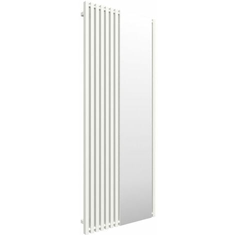 Heilmetz Sèche-Serviettes à Eau Chaude, radiateur sèche-Serviettes Plat,  400x899 mm sèche-Serviettes à Eau Chaude Blanc