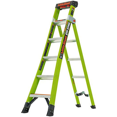 Escabeau isolant 7 marches - Hauteur max. de travail 4.40m - LIG-13814