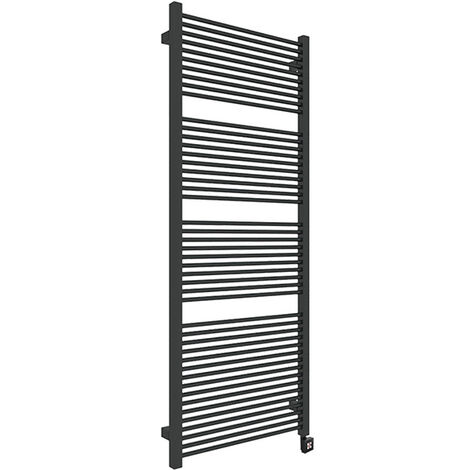 Sèche-serviette électrique noir de 1335mm de haut et 530mm de large - 800 Watt - MIK1335/530E8N (1/5)