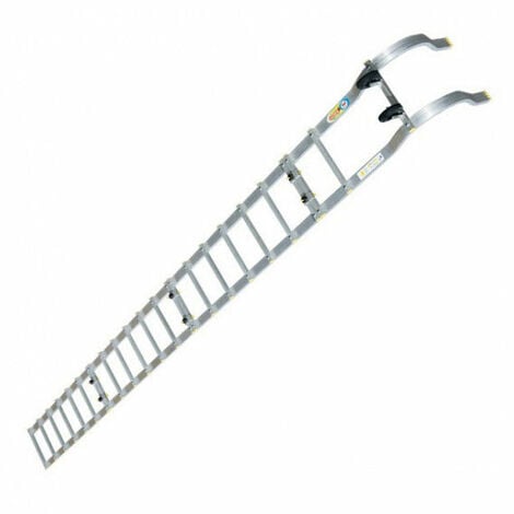 Echelle de toit 5.60m avec crochet (3 echelles 1.55m + 1 crochet) - ECHTOIT/560-E25