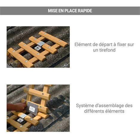 Element de 2.00m du chemin de toit en bois - B31200PA