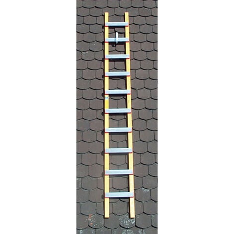 Echelle de toit - Bois / Alu - Ecartement des barreaux 33cm - 2.30m de long - HIM4138.33.230