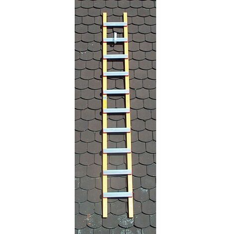 Echelle de toit - Bois / Alu - Ecartement des barreaux 39cm - 3.50m de long - HIM4138.39.350