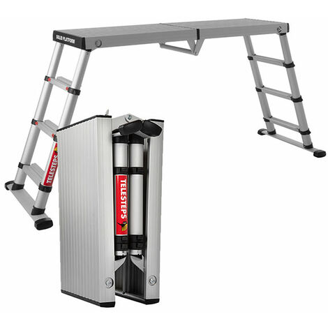 Plateforme double accès de 4 marches - Hauteur travail max. 2.88m. - TEL-61209