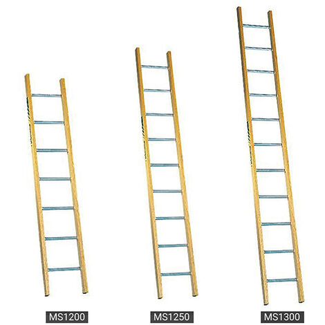 Echelle bois / alu de 1.98m de long. - MS1200