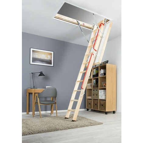 Echelle escamotable bois - Ouverture du plafond de 60 x 130cm - LWL60130-3