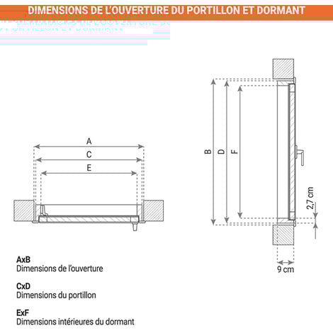Trappe de grenier pour une ouverture de 60x80cm - DWT60X80